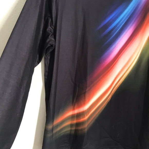 NWT Sunshine Rainbow Streak top XL - Picture 9 of 10